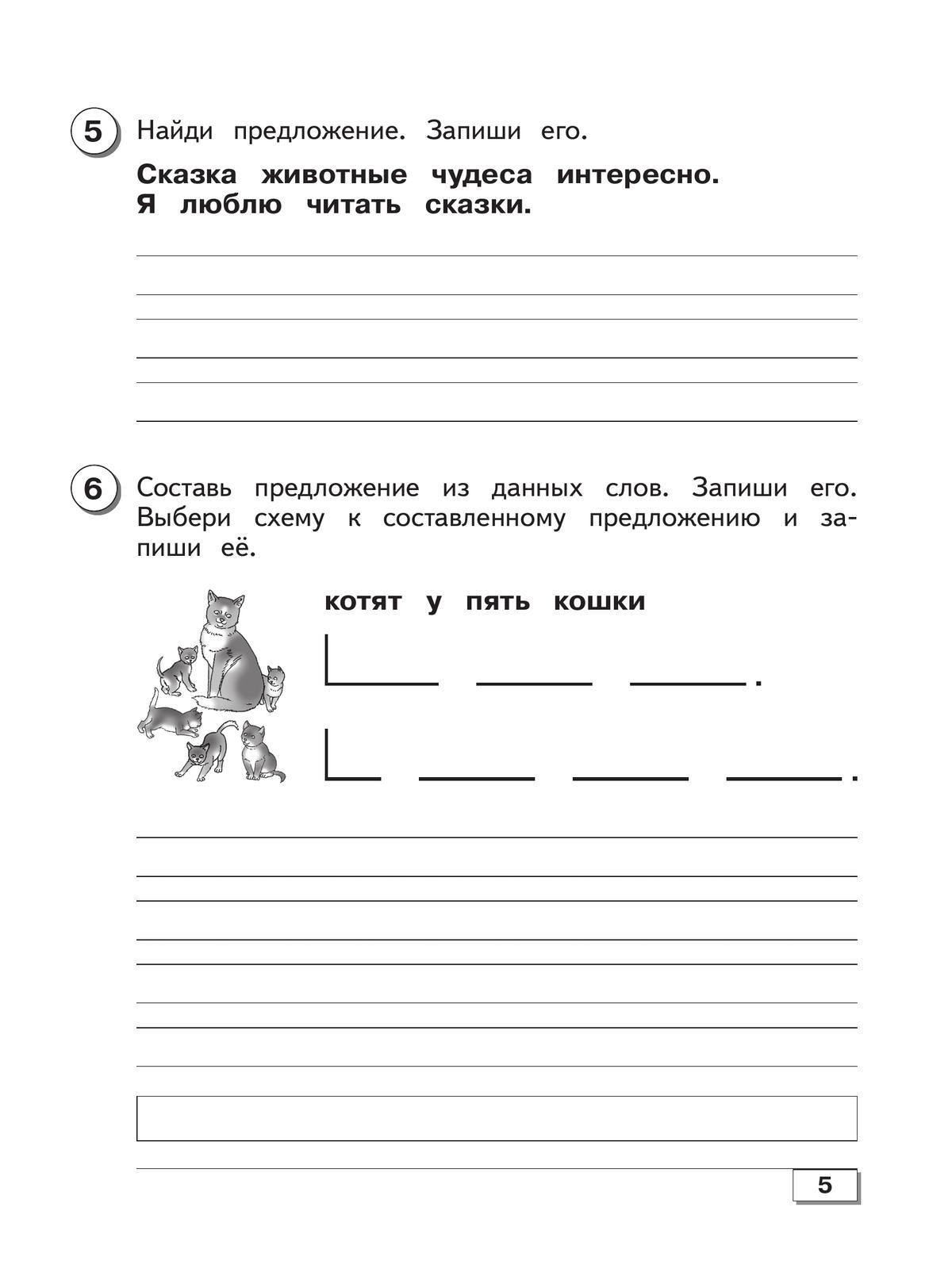 Русский язык. 3 класс. Проверочные работы (для обучающихся с интеллектуальными нарушениями) 6