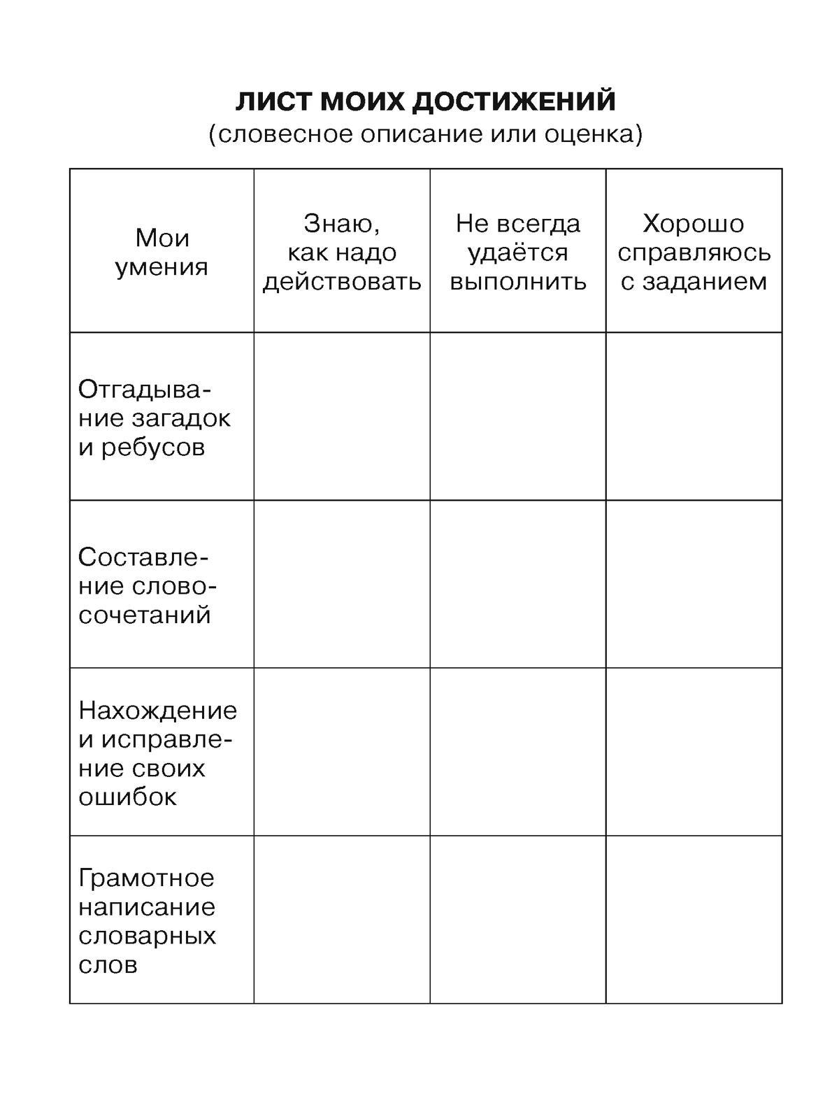 Тренажер по русскому языку для учащихся 1-2 классов. Учу словарные слова 5