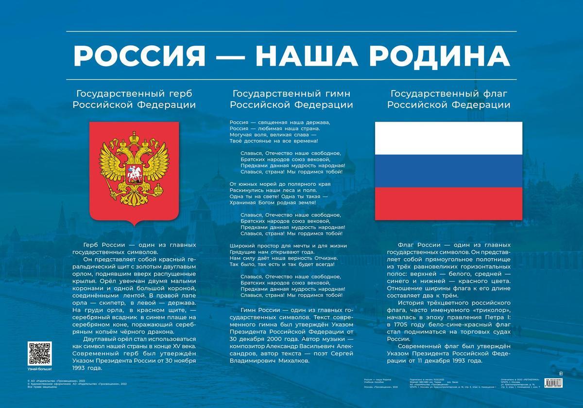 Плакат "Россия - наша Родина"  1